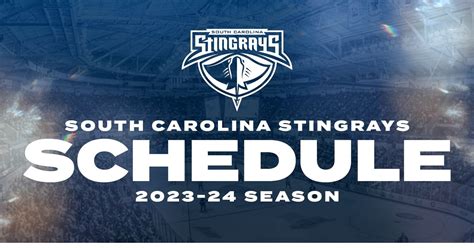 North Charleston Coliseum - North Charleston, SC. . Stingrays schedule 2023